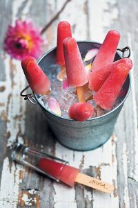 Watermelon and vodka ices
