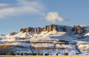 snow capped mountains in the Eastern Cape