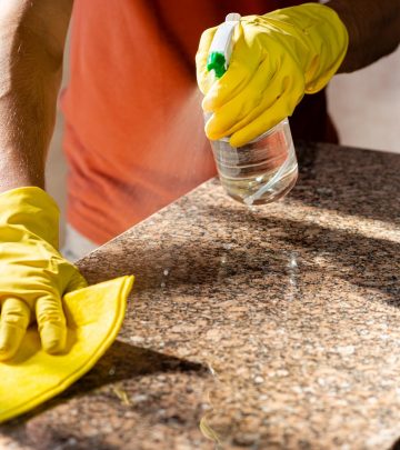 Cleaning granite counter tops