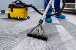 Cleaning Carpet With Vacuum Cleaner